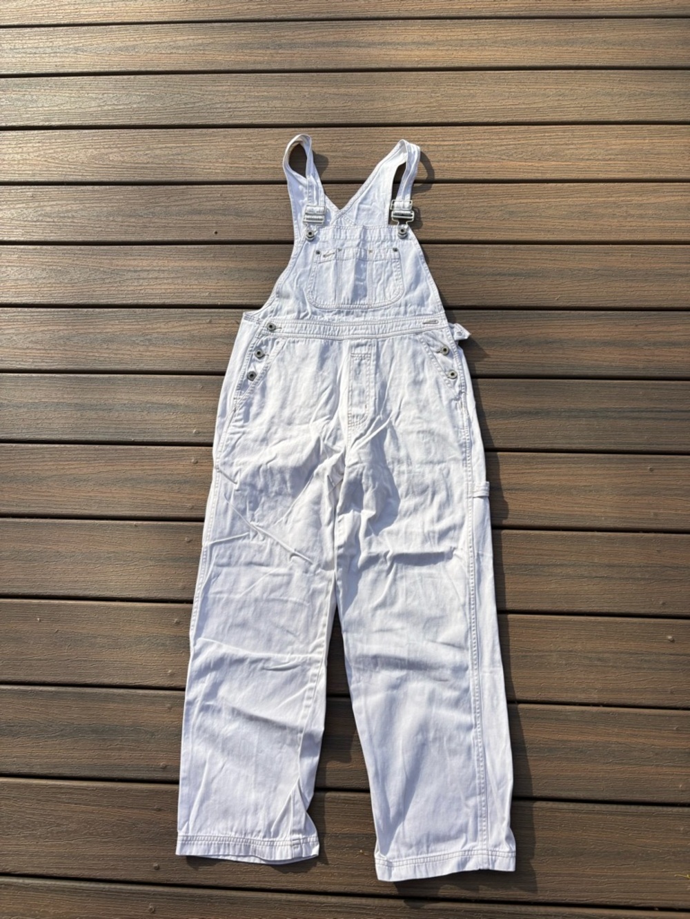 Vintage Gap Overalls Khaki Utility Carpenter Cut Cotton Womens XS